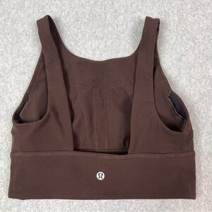Lululemon High Neck Bra in Espresso